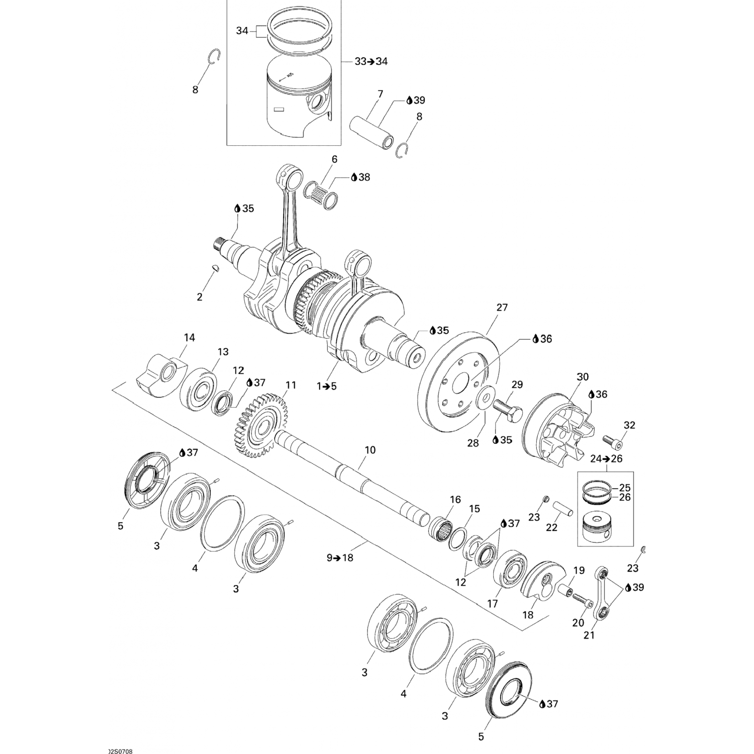 420432271 Bombardier Roulement bille*шарикоподшипник / Roulement bille*ball bearing